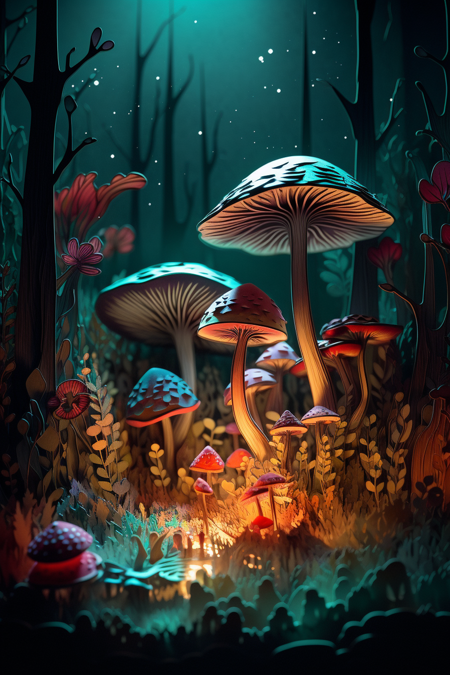 AI Art Mushrooms