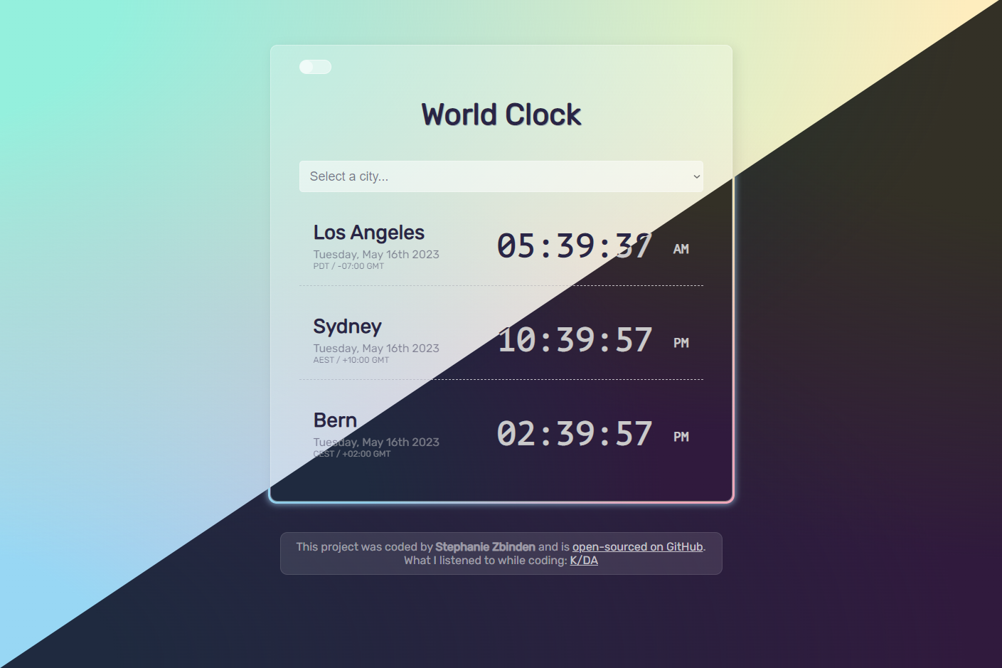 World Clock Project